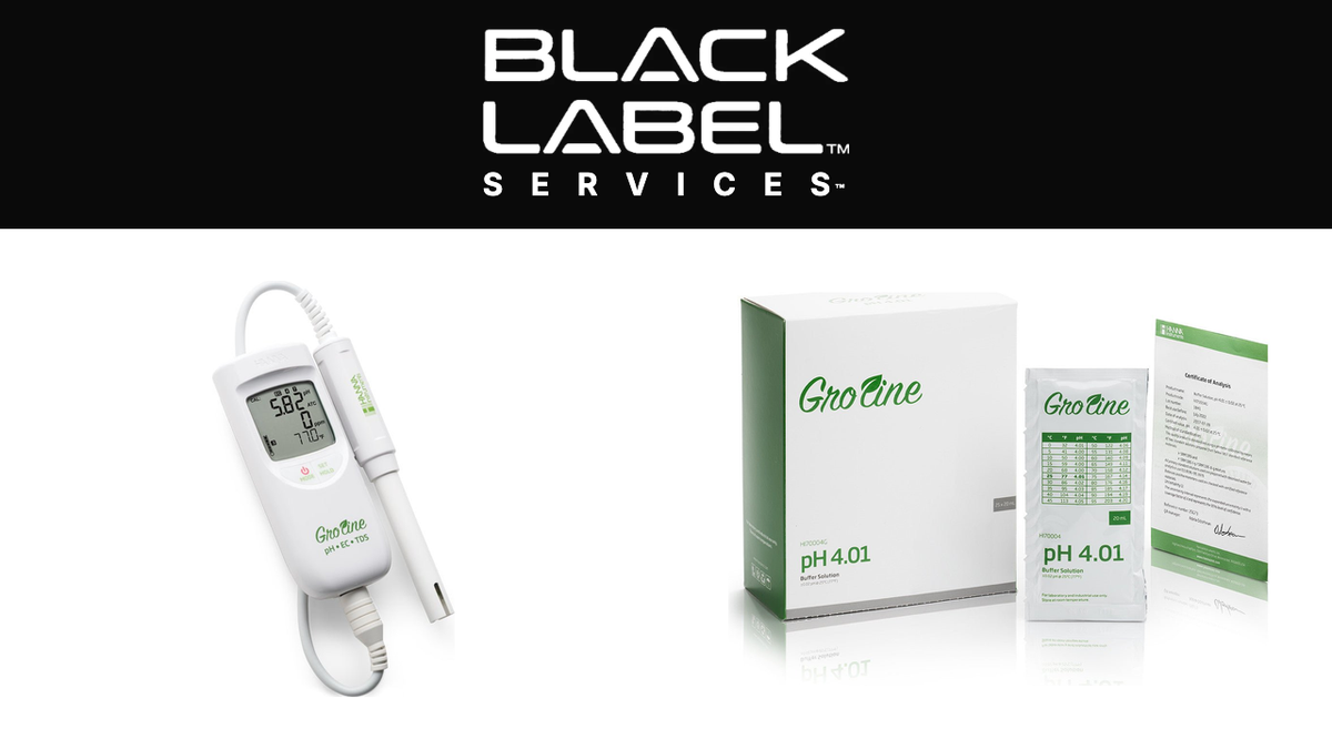 BLACK LABEL Services - pour-through EC and pH testing