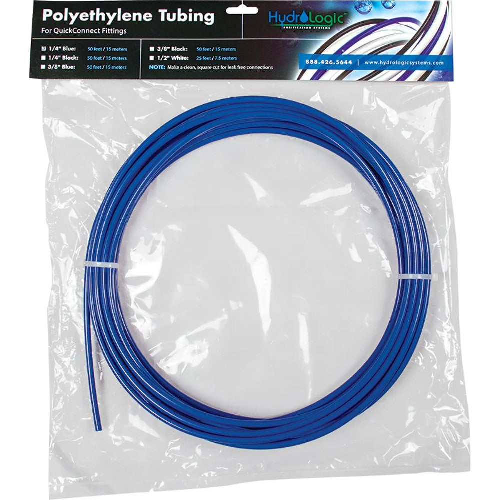 Hydro-Logic 50ft Roll Poly Tubing 1/4in Blue (20/CS) – Water Filter - Filter Accessories