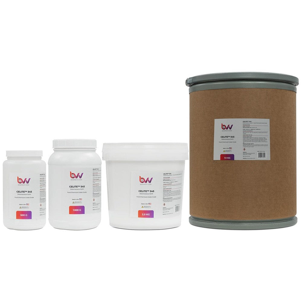 BVV™ Celite® 545 Diatomaceous Earth (Food Codex Grade) 4.5 Micron - Black Label Supply llc