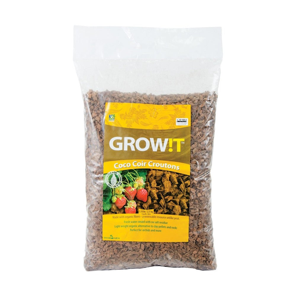 GROW!T Coco Coir Croutons, 28 L - Black Label Supply llc