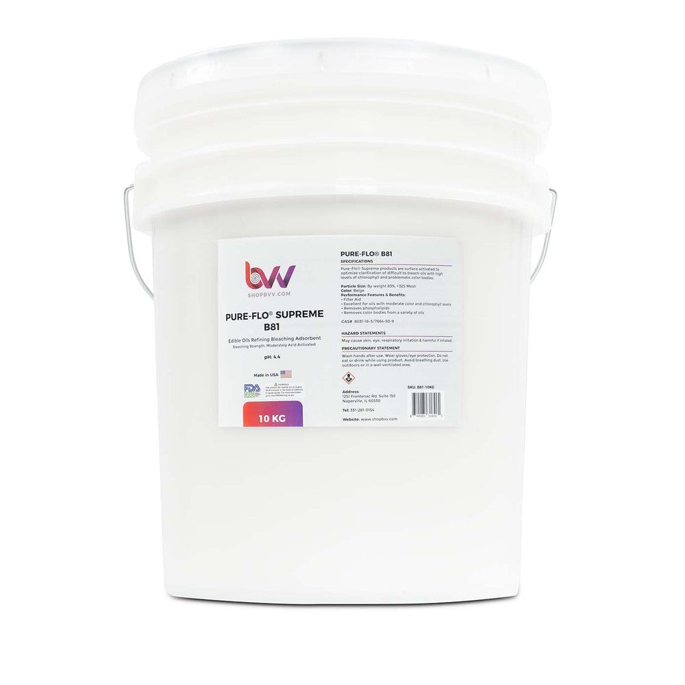 Pure - Flo® B81 Supreme Activated Bleaching & Decolorizing Bentonite for Edible Oils *FDA - GRAS (Compares to T - 5™) - Black Label Supply llc