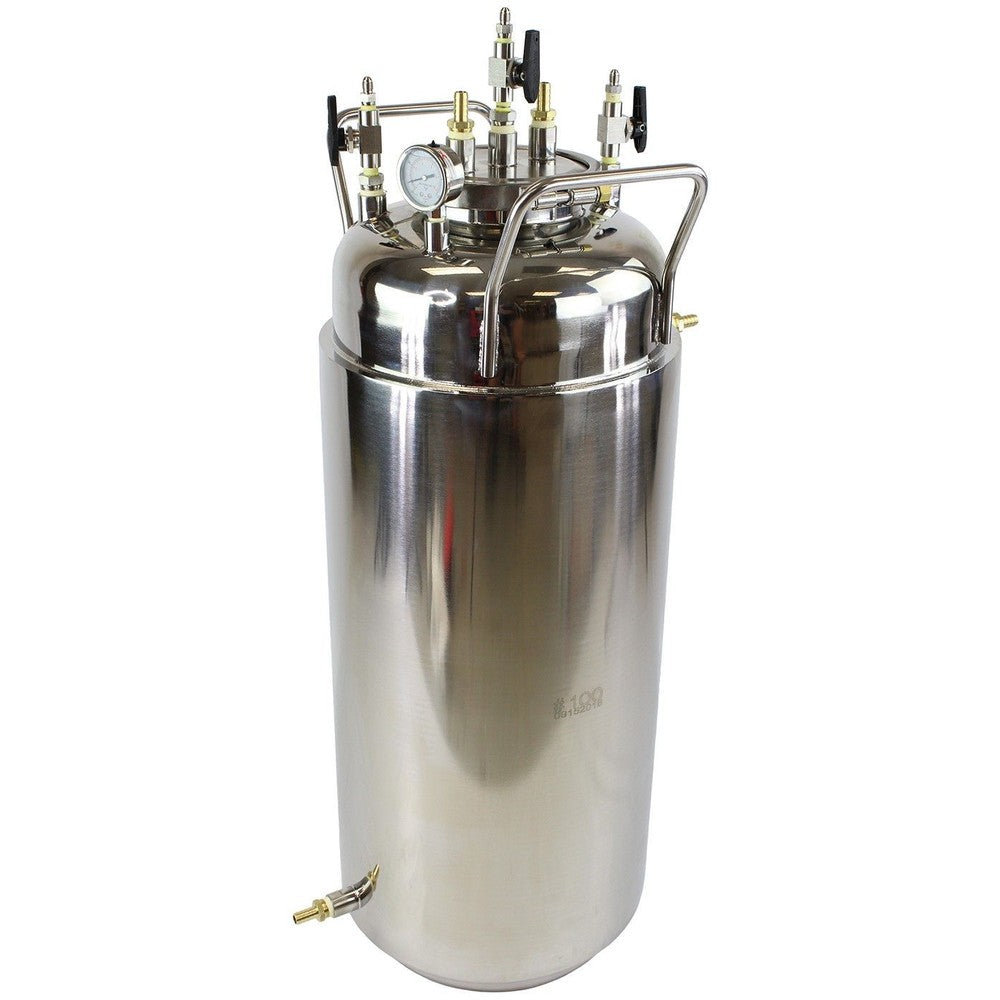 Jacketed Stainless Steel LP Tank with Internal Condensing Coil and Dip Tube - Black Label Supply llc
