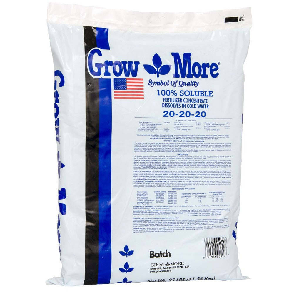 Water Soluble 20 - 20 - 20 25lb - Black Label Supply llc