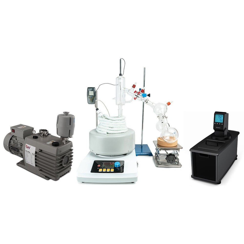 2L Premium Short Path Distillation Turnkey Setup with P2 Distillation Head - Black Label Supply llc
