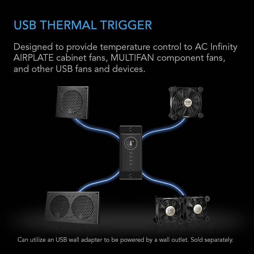 AC Infinity Controller 1 Pre-Set Thermal Trigger for USB Fans - detail 2