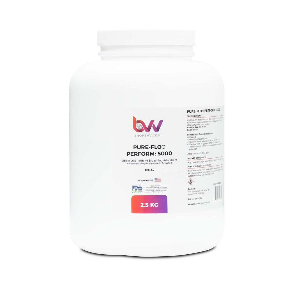 Pure - Flo® Perform 5000 Highly Acid Activated Bleaching & Decolorizing Bentonite for Edible Oils *FDA - GRAS - Black Label Supply llc