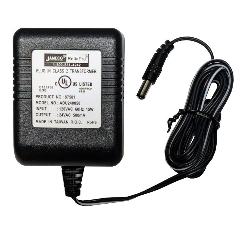OpenSprinkler 24VAC 0.5A power transformer for AC controllers and valves