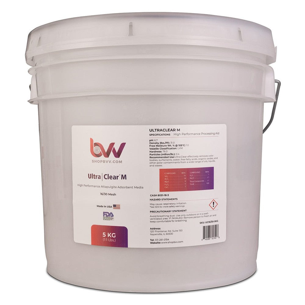 Ultra Clear M - Granular High Performance Bentonite for Bleaching & Decolorizing Edible Oils - Black Label Supply llc