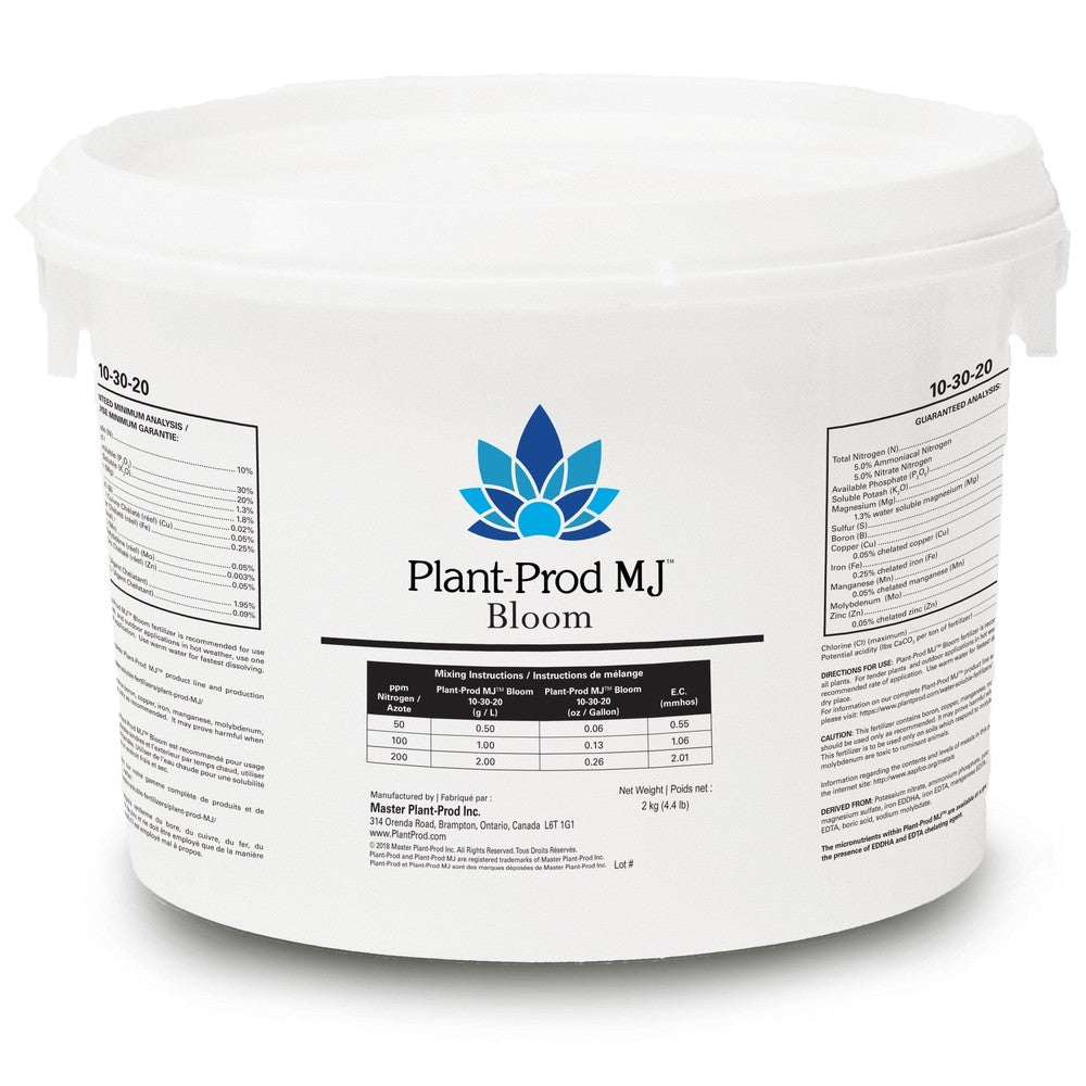 Plant-Prod MJ Bloom 10-30-20 - Sold by the Case of 6 x 2Kg