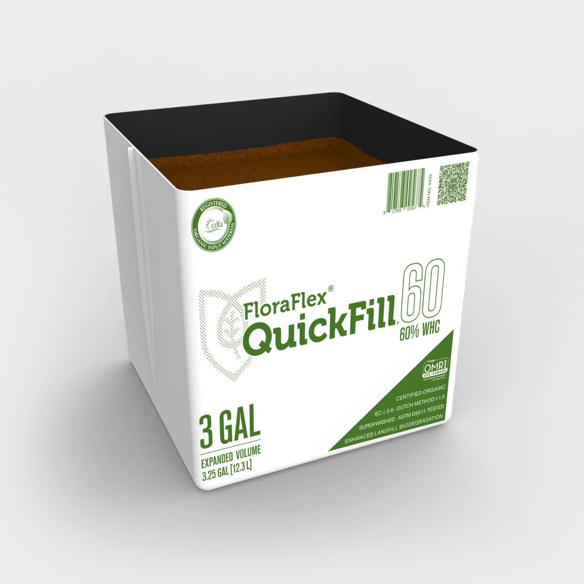 FloraFlex QuickFill 3 Gal PE 60% WHC - bag