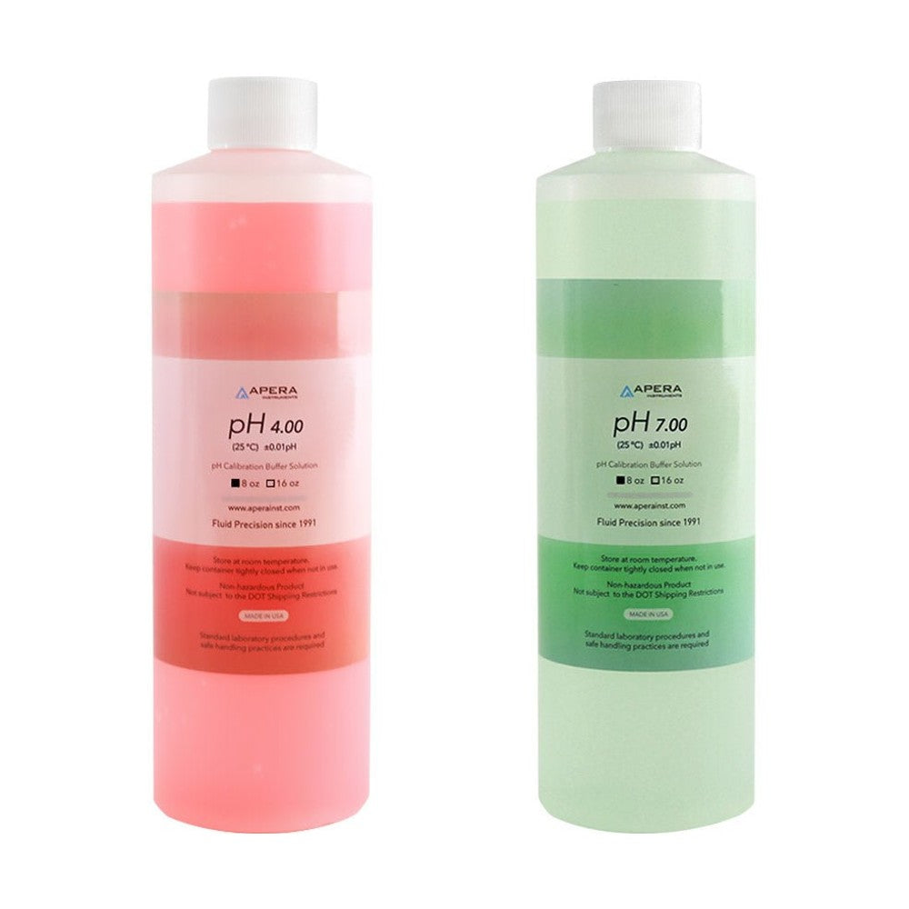Apera pH calibration kit (pH 4/7, 8oz. each) - Black Label Supply llc
