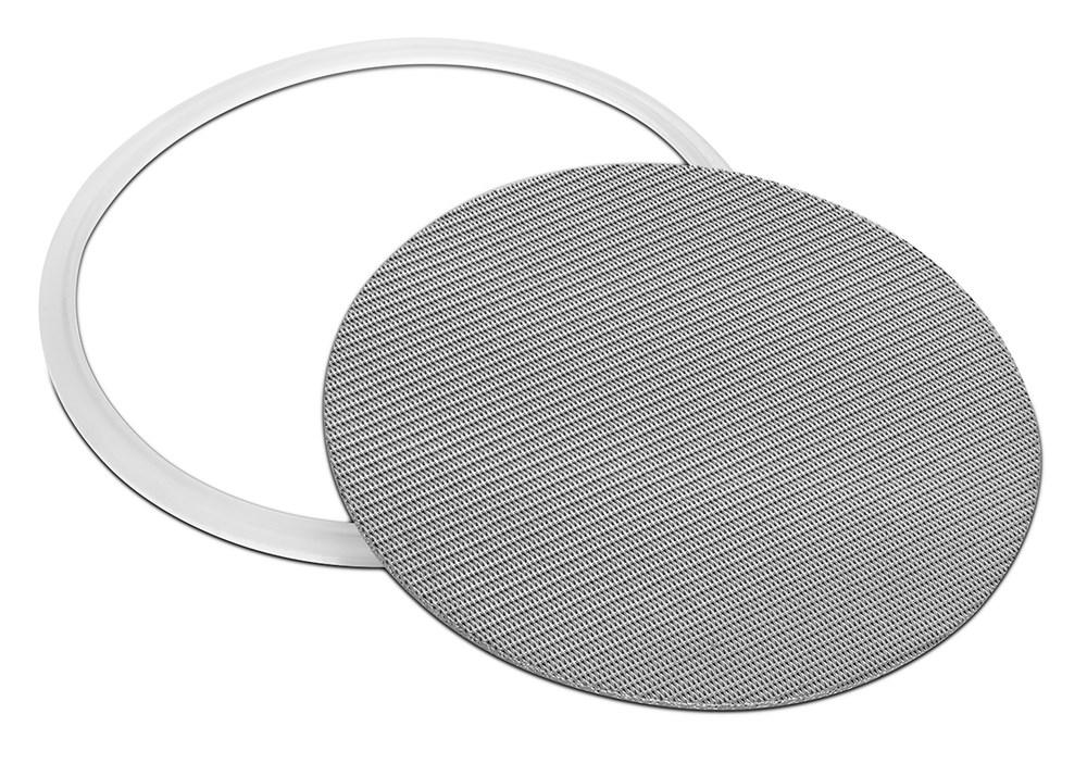 316L Stainless Dutch Weave Sintered Filter Disk 1 micron and up - Silicone - Black Label Supply llc