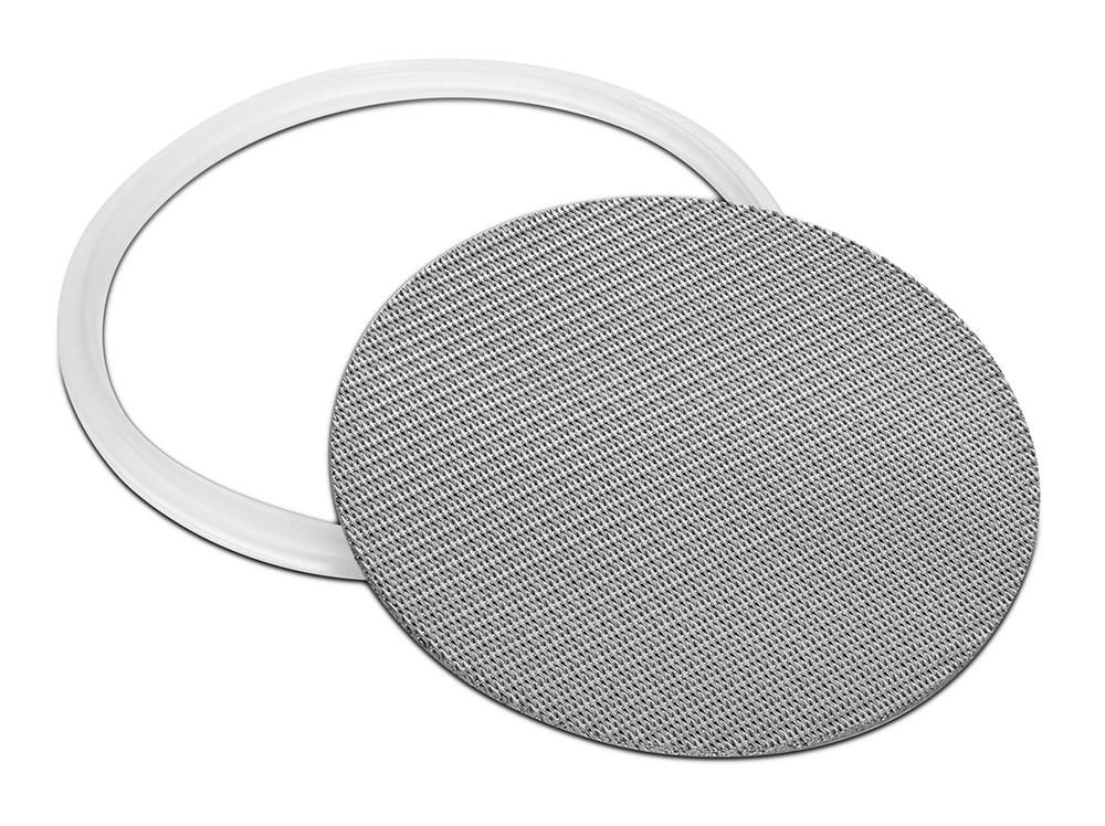 316L Stainless Dutch Weave Sintered Filter Disk 1 micron and up - Silicone - Black Label Supply llc