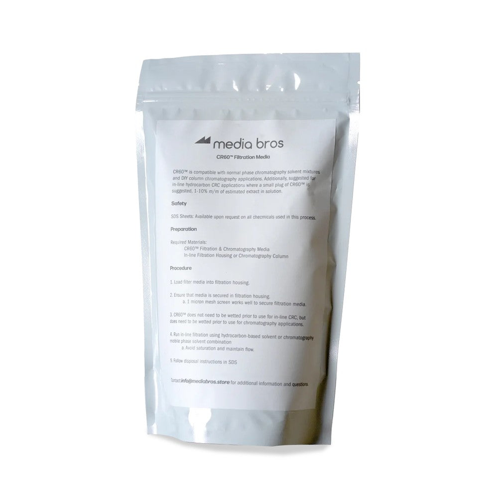 Media Bros - Silica Gel 60A Filter Media (BHO & Ethanol Extraction) – Silica Gel 60A Filter Media 1 kg – Silica