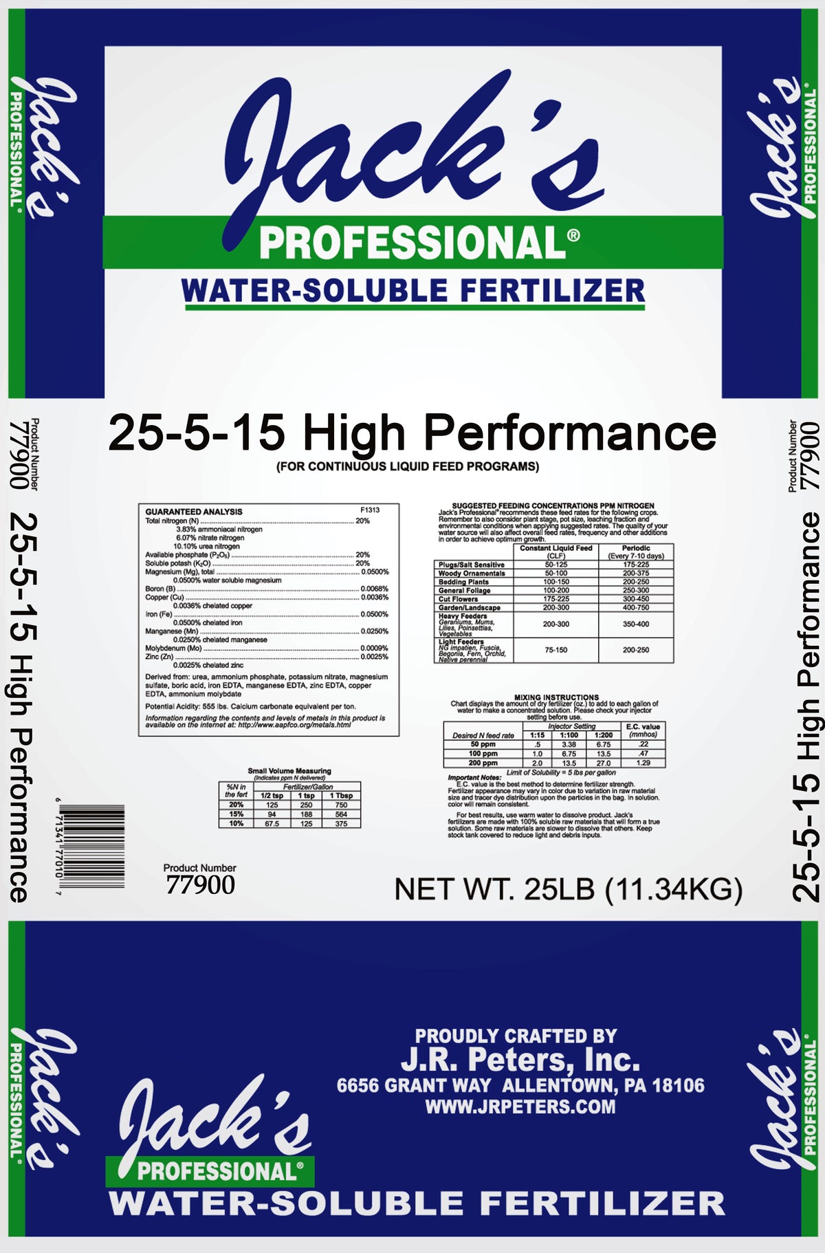 Jack's Professional 25-5-15 High Performance