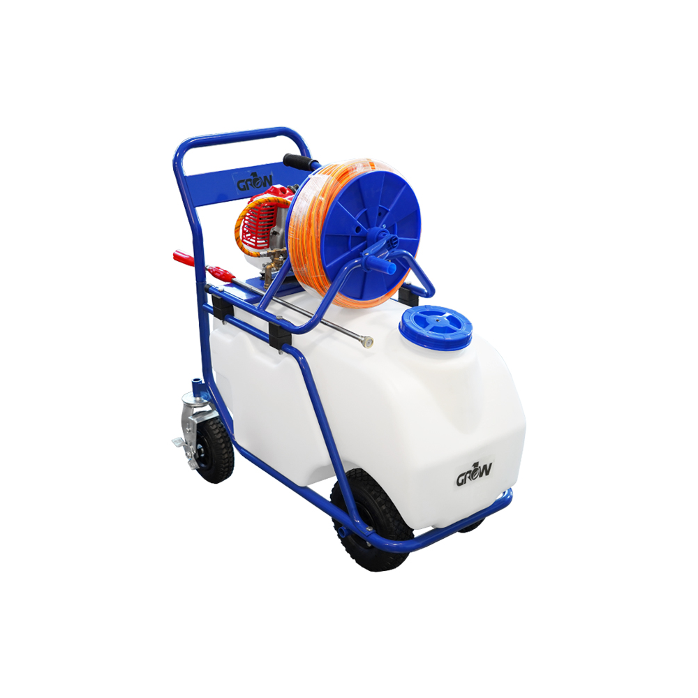 GROW1 CropCart 23 Gallon Gas Powered Ag Cart Sprayer 150ft Hose