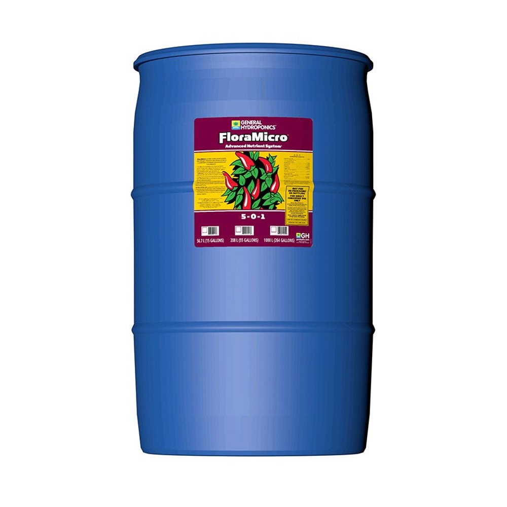 General Hydroponics 55gal FloraMicro 5-0-1 (4/PL)