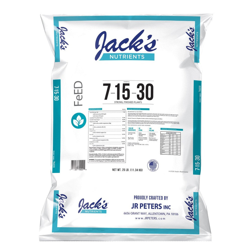 Jacks 7-15-30 Finish 25Lb (80/Pl)