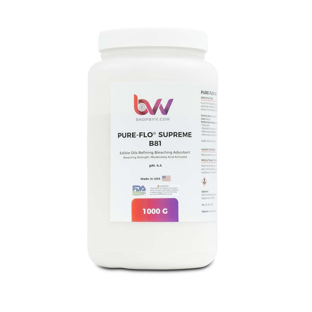 Pure - Flo® B81 Supreme Activated Bleaching & Decolorizing Bentonite for Edible Oils *FDA - GRAS (Compares to T - 5™) - Black Label Supply llc
