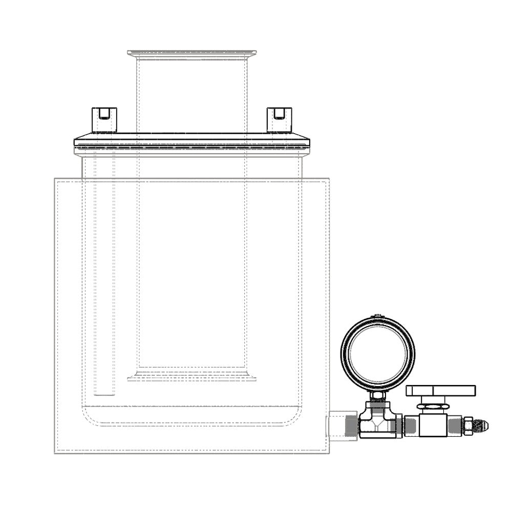 Cold Trap 4" Stainless Steel - Black Label Supply llc