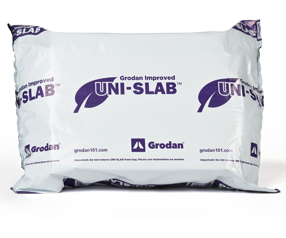 Grodan Improved Unislab - (9.5x8x4 w/ 1 - 4"x4" pre-cut hole) - 16/Carton