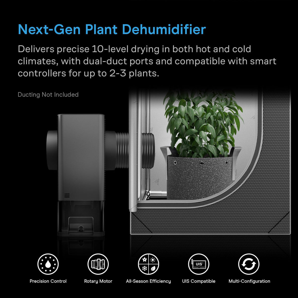 AC Infinity HYDRONE Plant Dehumidifier - detail 3