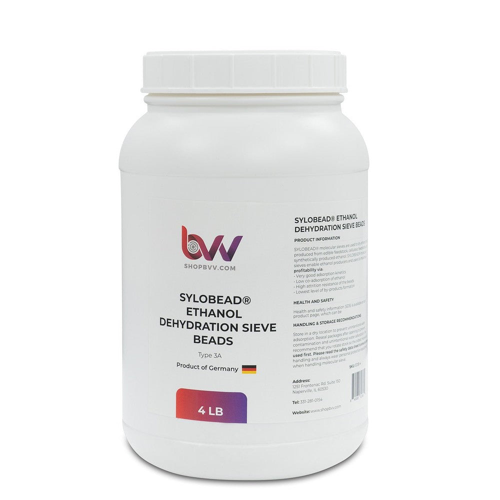 Ethanol Dehydration Sieve Beads Type 3A - Black Label Supply llc