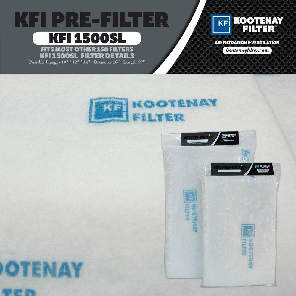 Kootenay Standard Line Pre-Filters – Pre-Filter 1500SL – Air Purification