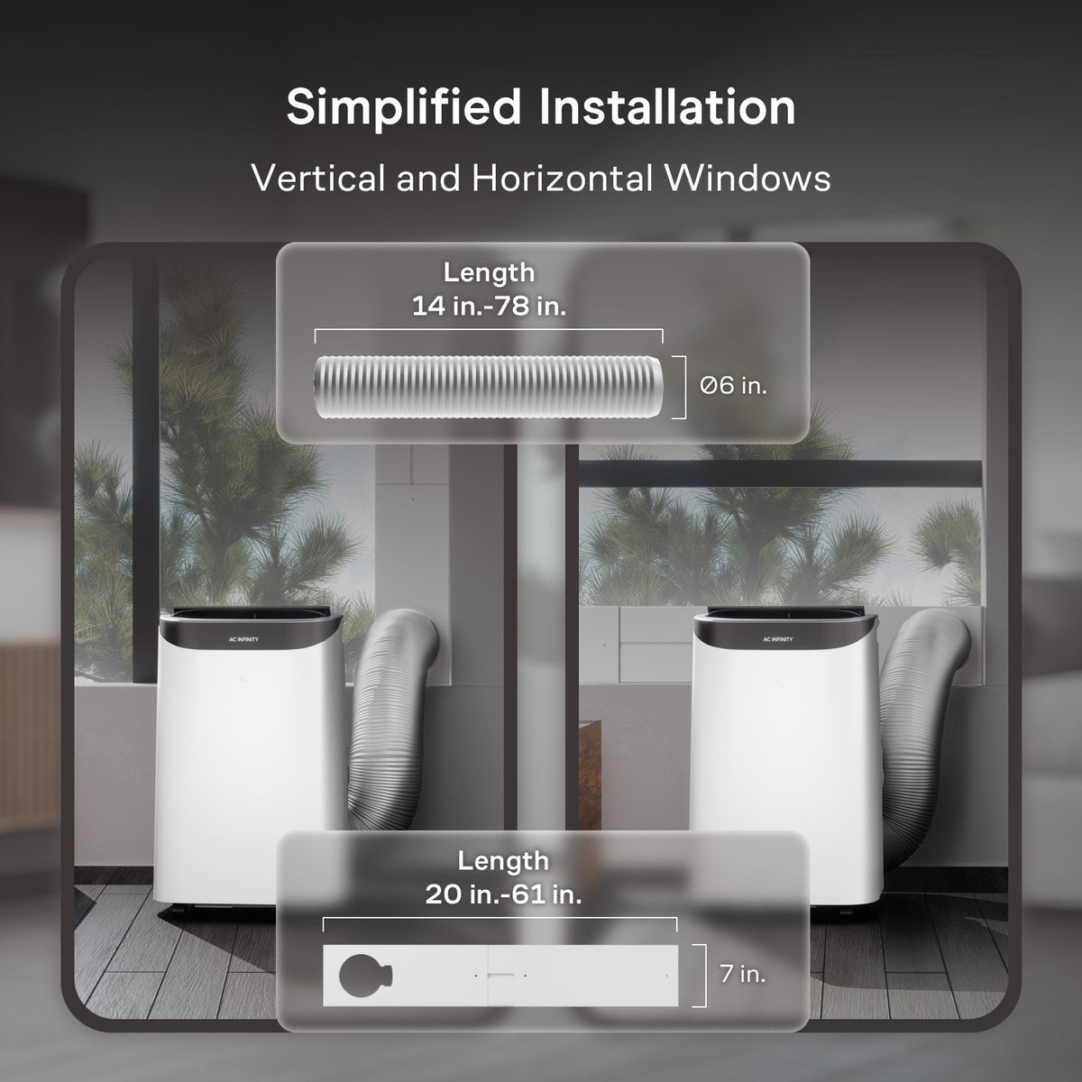 AC Infinity Smart Portable Air Conditioner 5-in-1, Cooling and Heating - detail 8