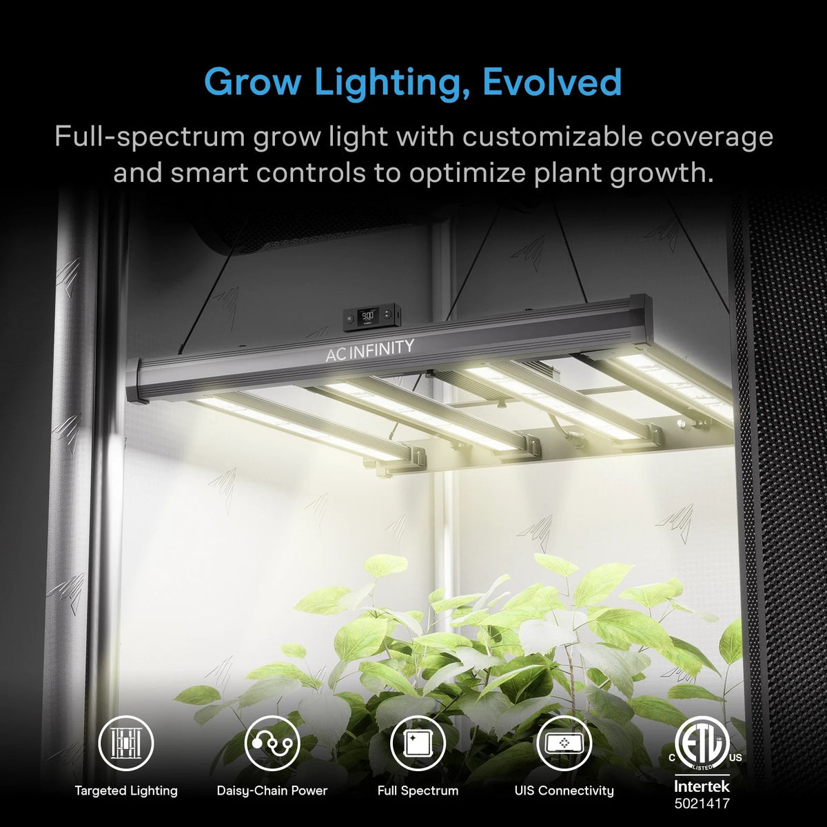 AC Infinity IONPRIME Adjustable-Angle Full Spectrum LED Grow Light - detail 5