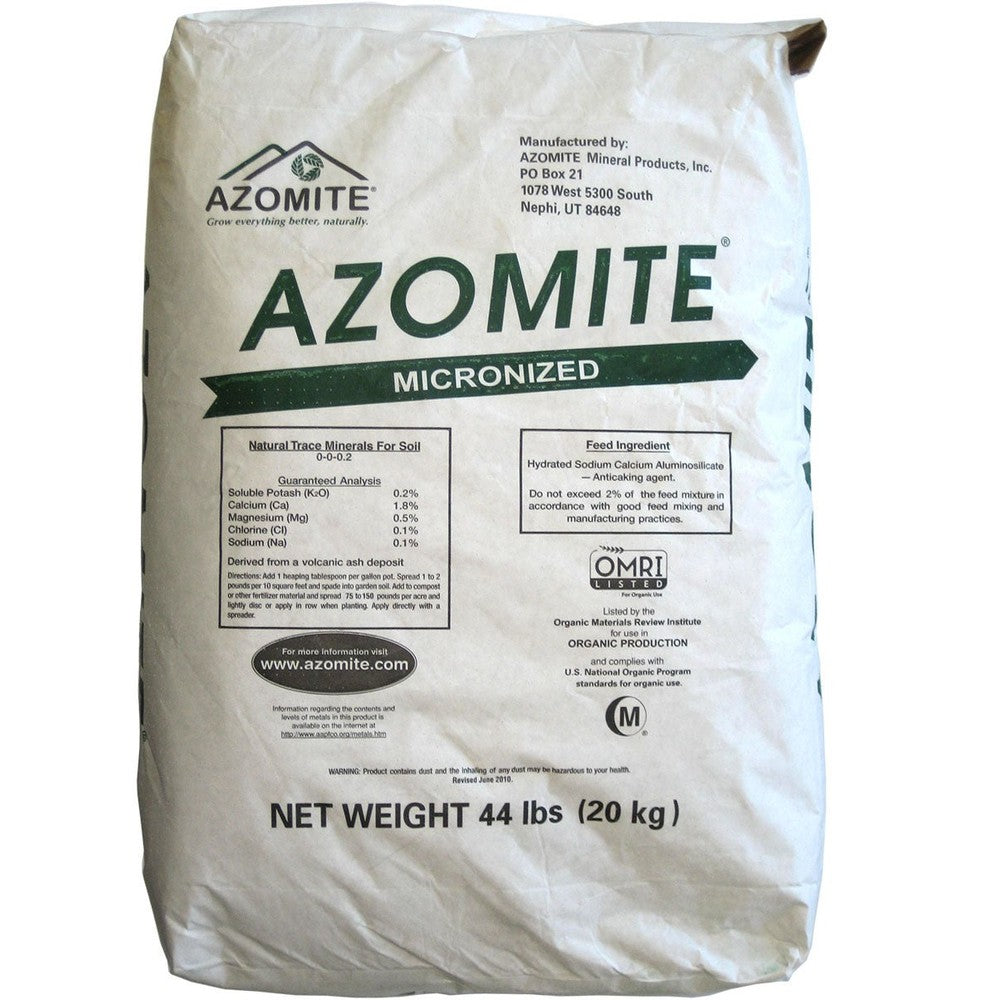 Azomite Micronized Natural Trace Minerals, 44 lbs - Black Label Supply llc