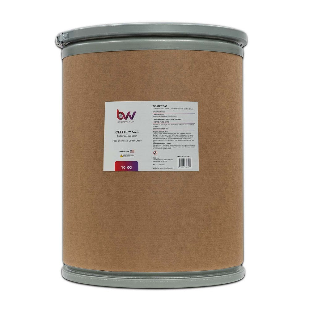 BVV™ Celite® 545 Diatomaceous Earth (Food Codex Grade) 4.5 Micron - Black Label Supply llc