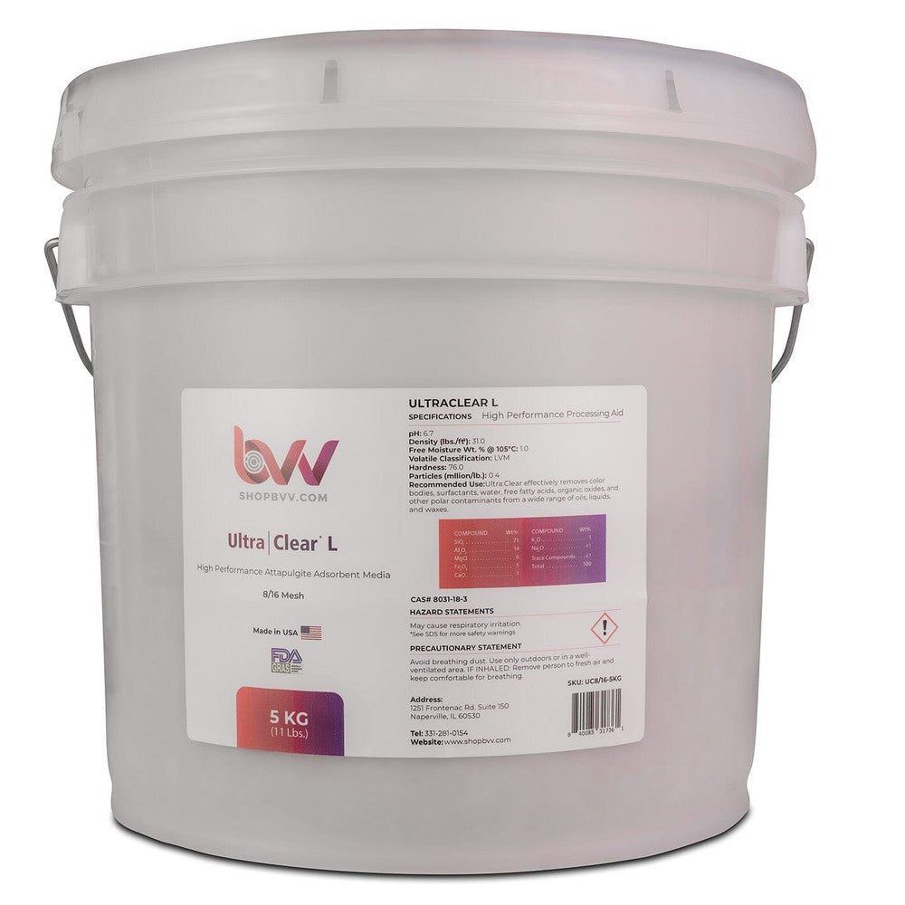 Ultra Clear L - Granular High Performance Bentonite for Bleaching & Decolorizing Edible Oils - Black Label Supply llc