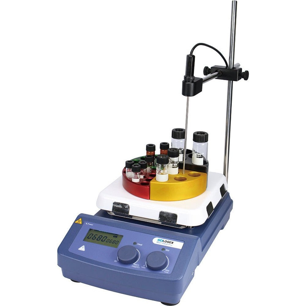 SCILOGEX SCI550 - Pro LCD Digital 7 x 7 Magnetic Hotplate Stirrer, ceramic - glass plate, 110V, 50/60Hz US Plug - Black Label Supply llc