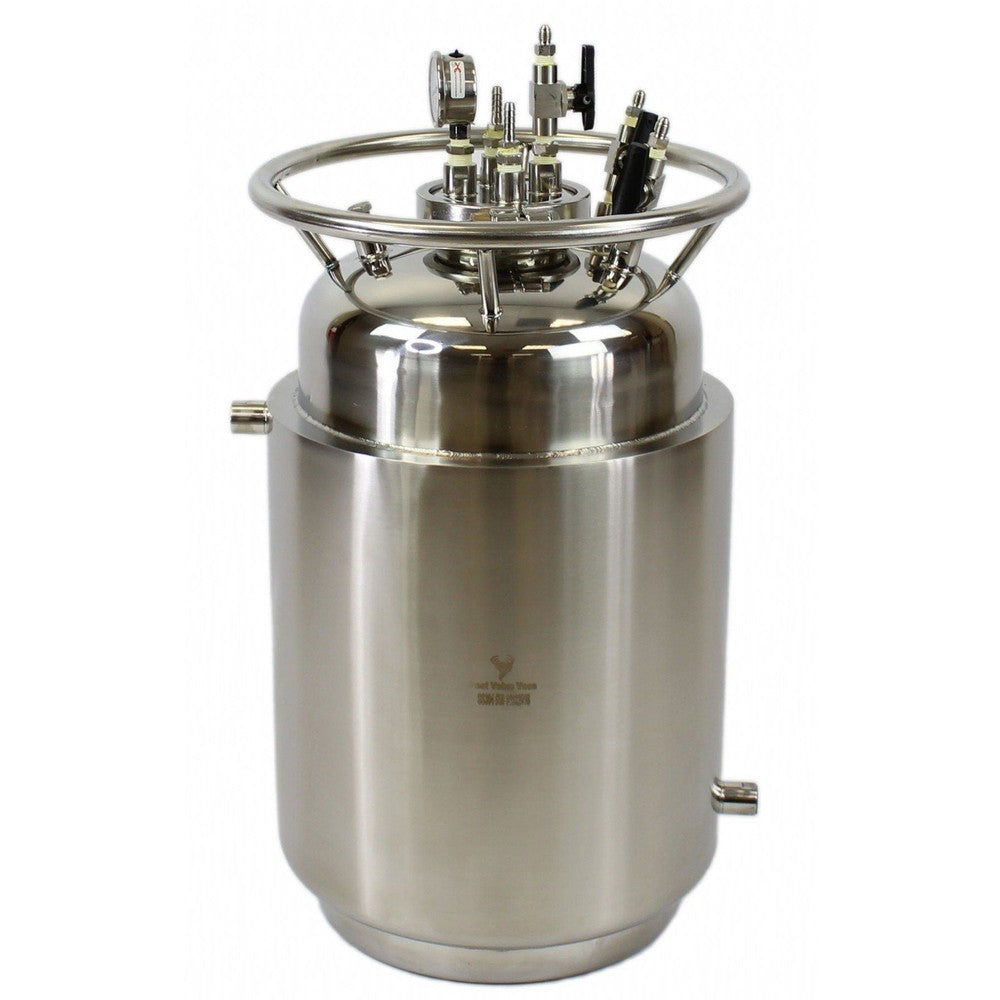 Jacketed Stainless Steel LP Tank with Internal Condensing Coil and Dip Tube - Black Label Supply llc