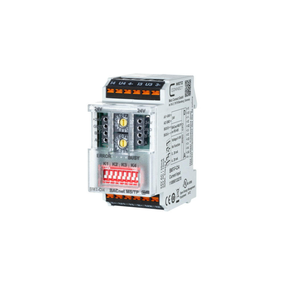Metz Connect 4 Channel Analog Input Module - BMT-F-CI4 BACnet MS/TP - Default - Miscellaneous Environmental Controls