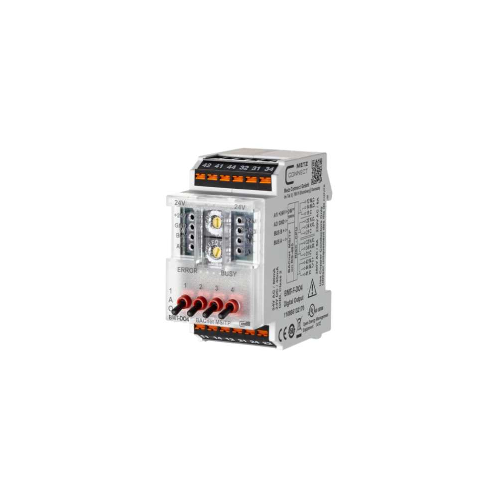 Metz Connect 4 Channel Digital Output Module - BMT-F-DO4 BACnet MS/TP - Default - Miscellaneous Environmental Controls