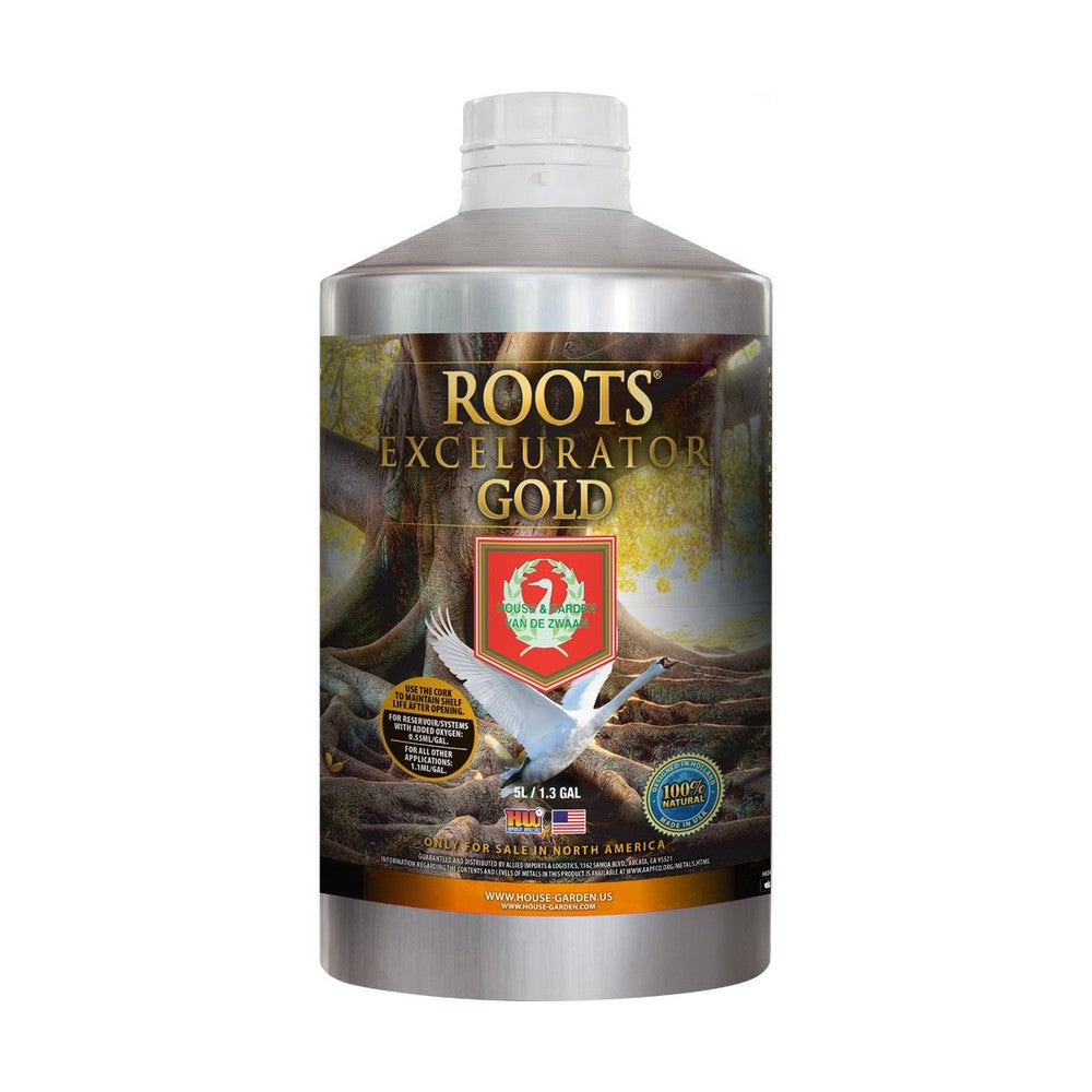 House & Garden Roots Excelurator Gold - Black Label Supply llc