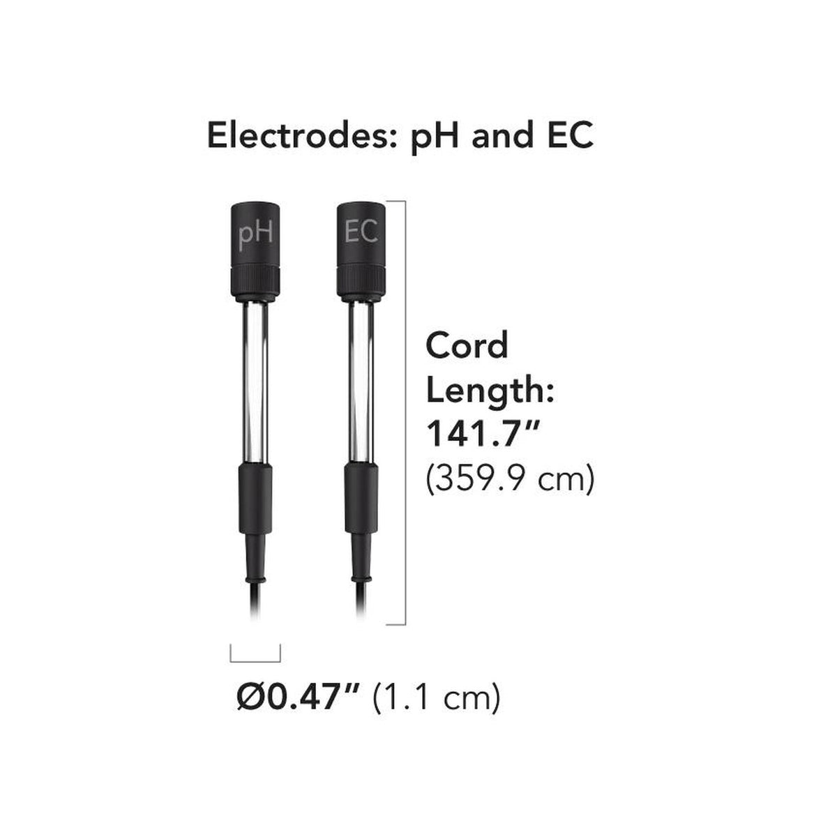 AC Infinity pH and EC electrodes for AI Hydro Sensor