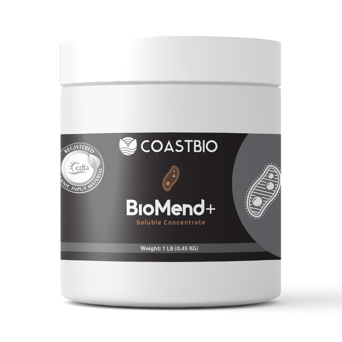 CoastBio BioMend+ 1 lb pail, front of package