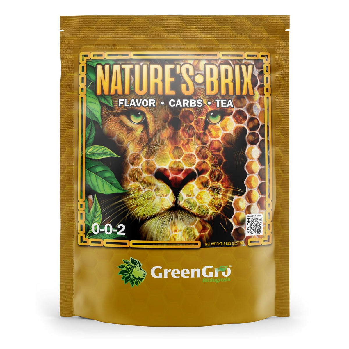 GreenGro Nature's Brix 5 lb bag, front of package
