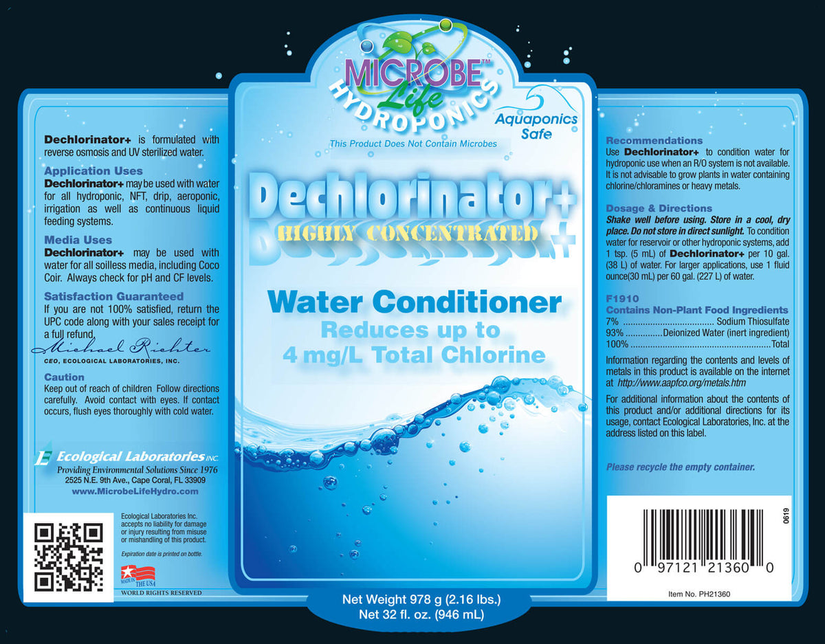 Microbe Life Hydroponics - Dechlorinator+