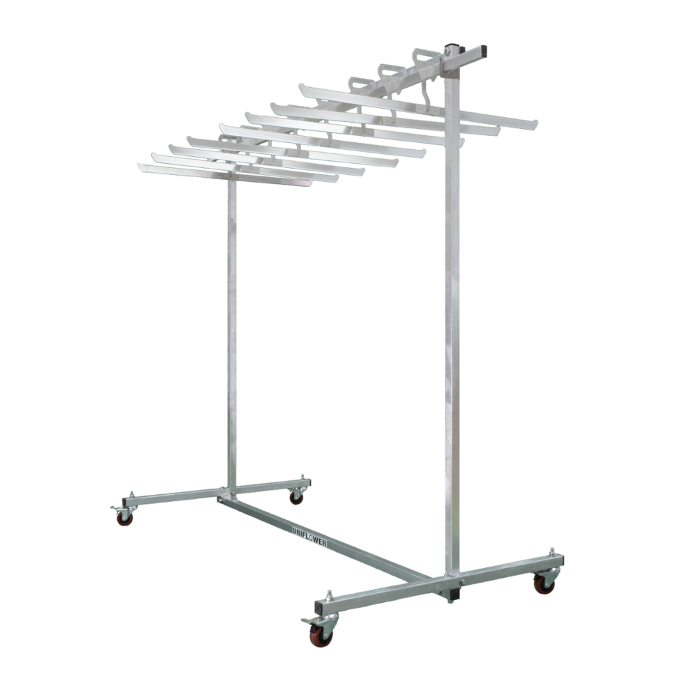 DRIFLOWER TALL BOY ROLLING HARVEST RACK • Tall Rolling Harvest Rack w/ Removable Stick