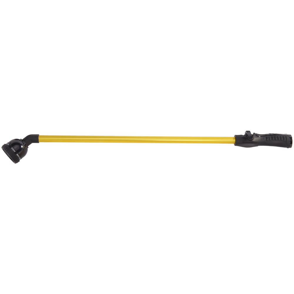 Dramm RainSelect™ One Touch™ Rain Wand™ - 30in - Yellow - Thumb Control - 9-Pattern Nozzle - From Mist to Stream & Everything In-Between