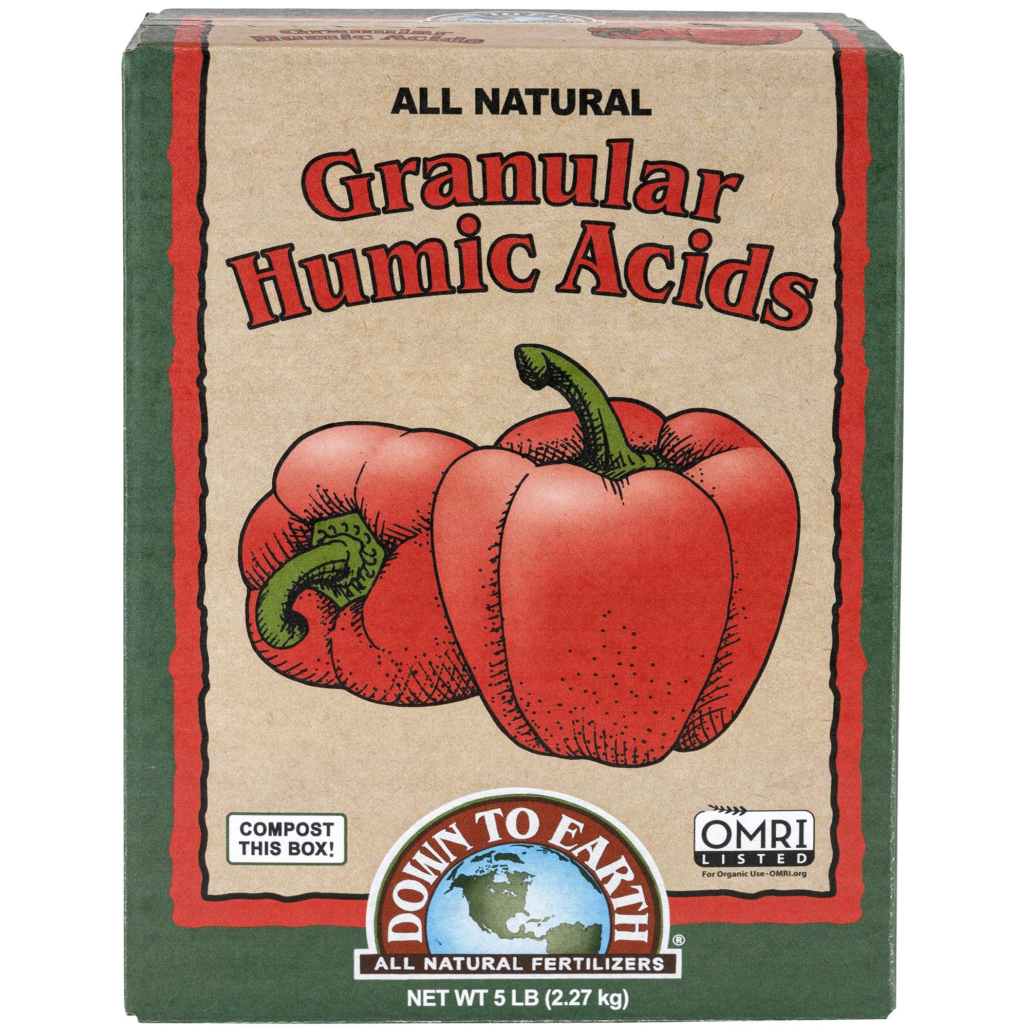 Down to Earth 5# Granular Humic Acids OMRI