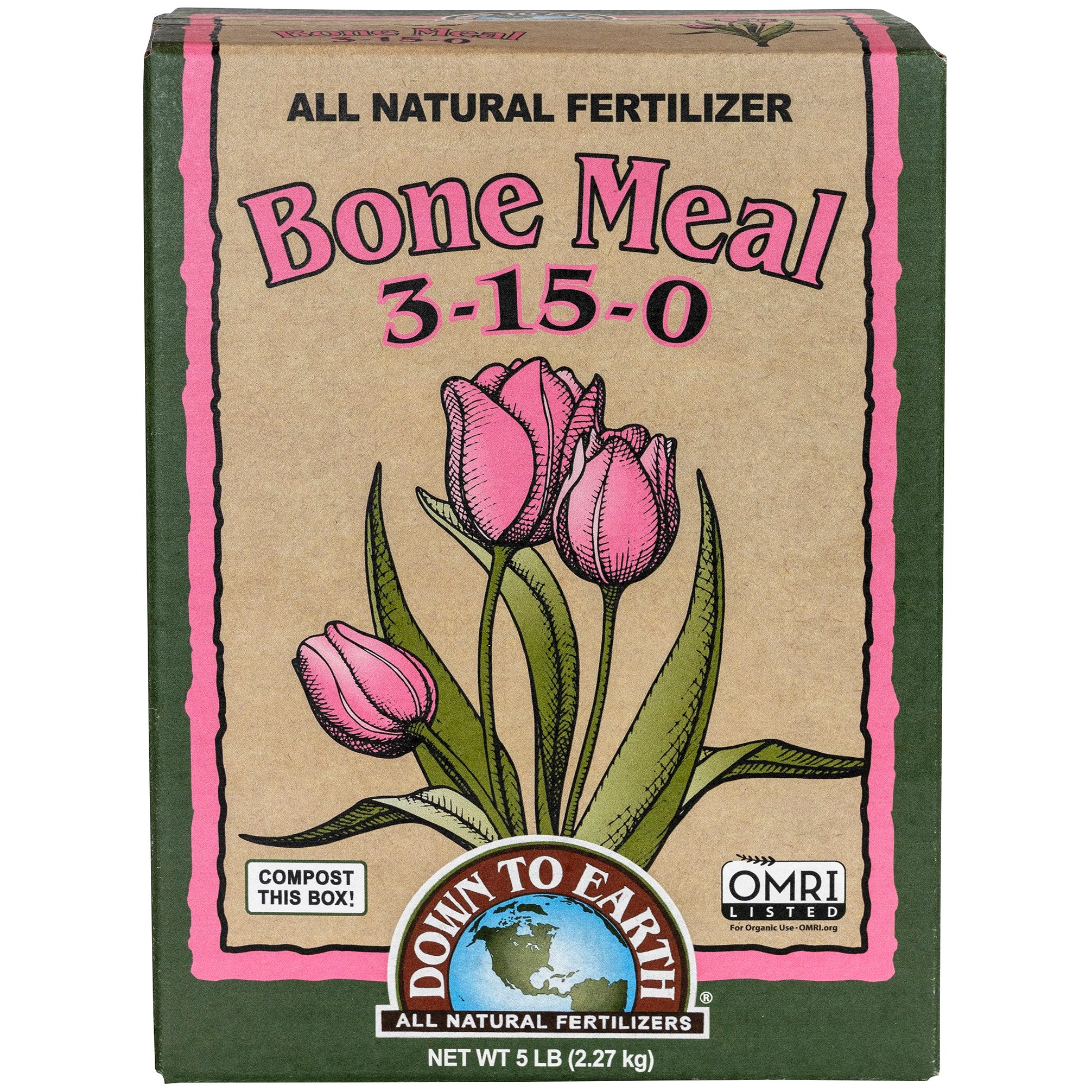 Down to Earth 5# Bone Meal 3-15-0 OMRI
