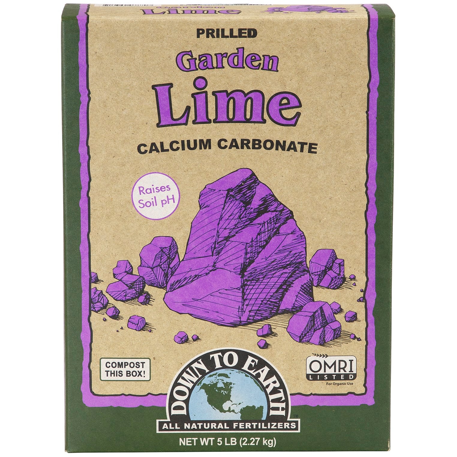 Down to Earth 5# Garden Lime OMRI