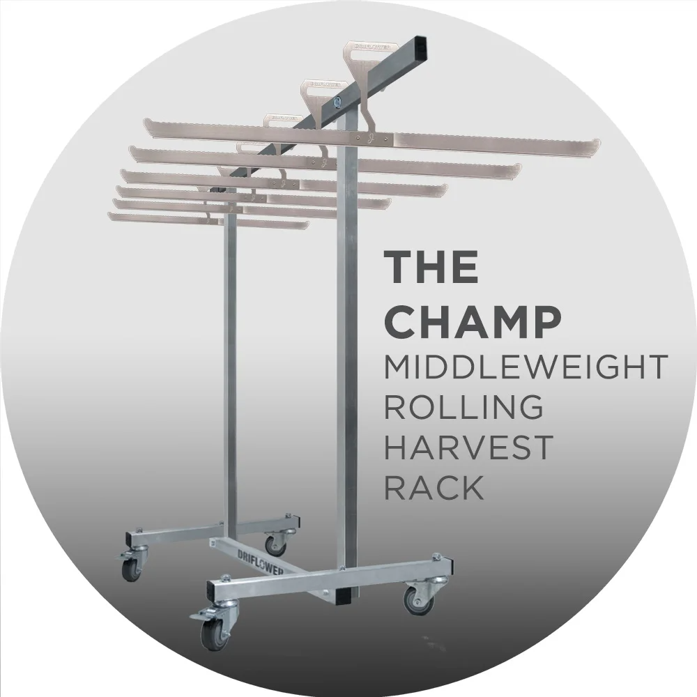 DRIFLOWER CHAMP - Middleweight Rolling Harvest Rack