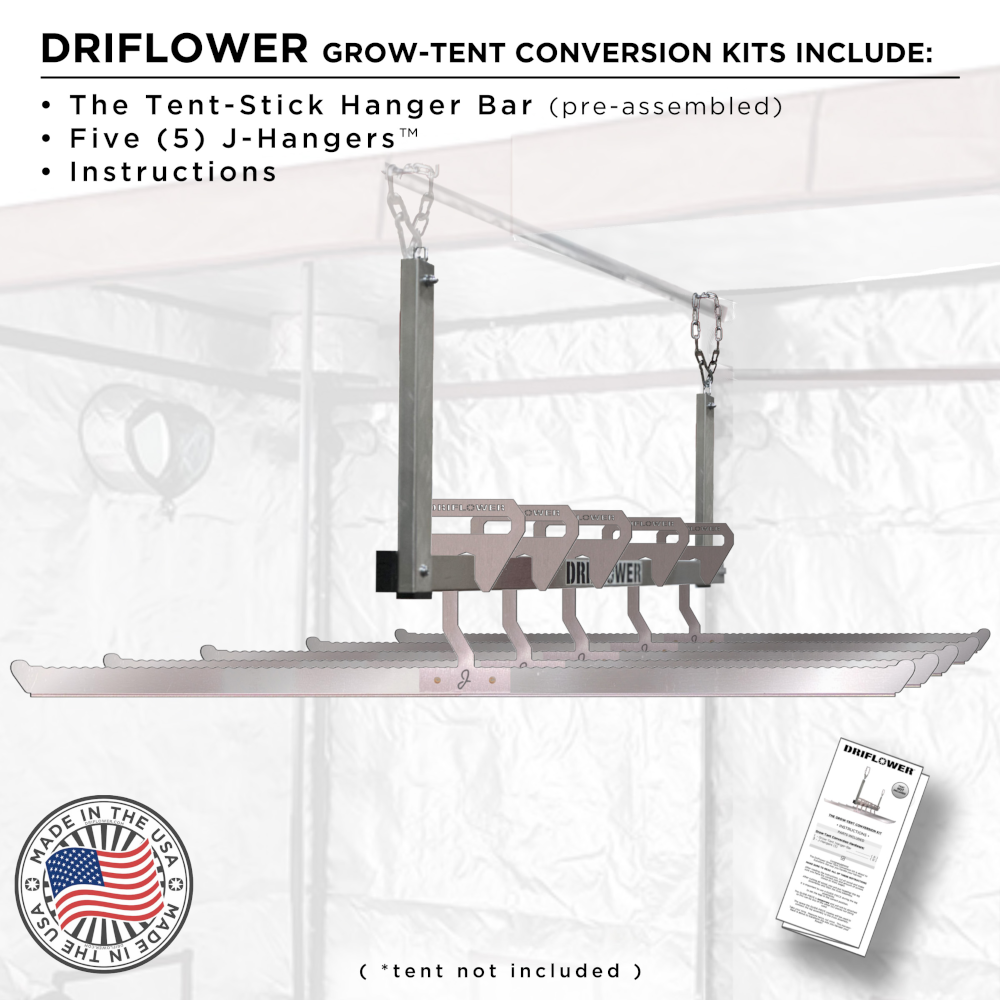 DRIFLOWER GROW-TENT CONVERSION KITS - Drying Kit that fits inside different sized Grow Tents