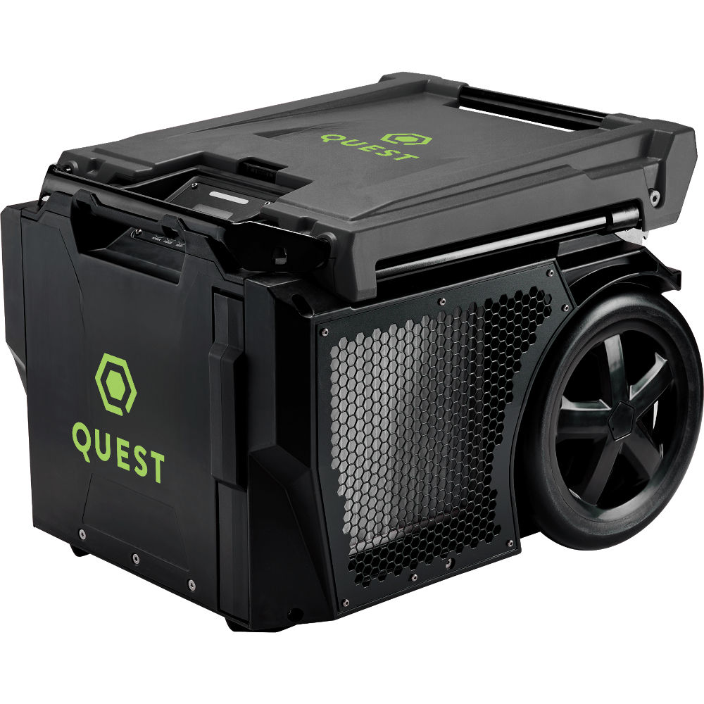 Quest Hi-E 140 Portable Dehumidifier - 135 Pints/Day - 110-120V - Merv 10 Filtration
